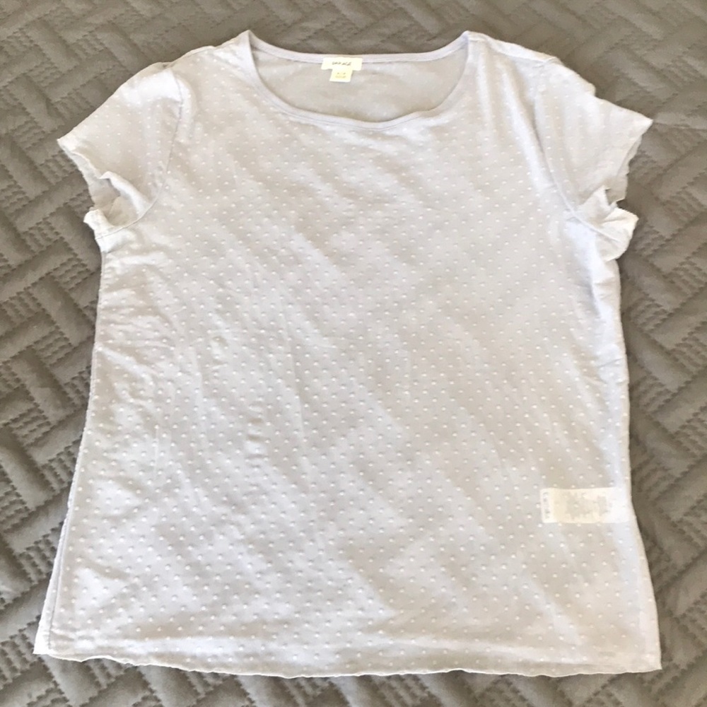 Sheer polka dot tee